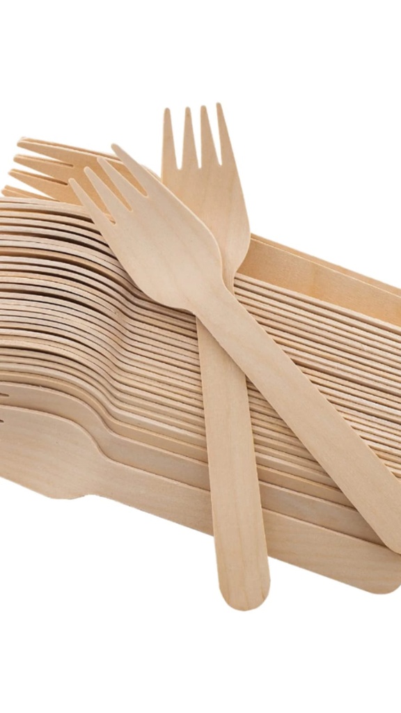 Fourchette bois 160 mm - 100 pcs (1 paquet)