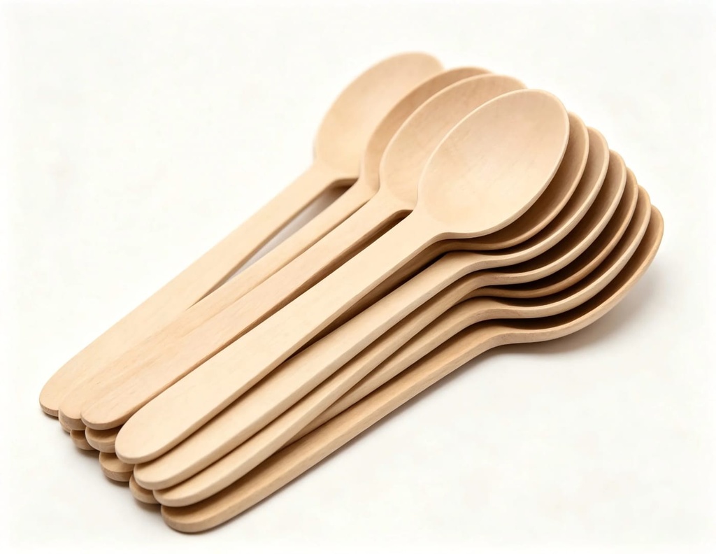 Cuillère bois 160 mm (1 paquet)
